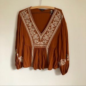 Long Sleeve Bohemian Blouse
